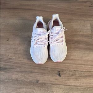 Adidas Light Pink and White Running Shoes